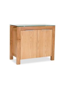 Tribeca Wooden 2 Door Sideboard In White Oak