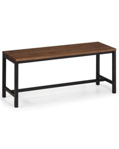 Tribeca Wooden Dining Bench In Walnut