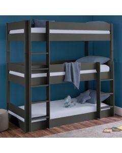 Trio Wooden Bunk Bed In Anthracite