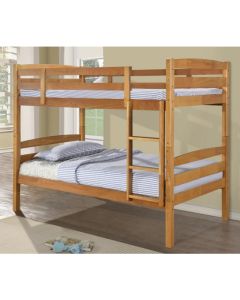 Tripoli Wooden Single Bunk Bed In Antique Pine