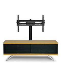Tucana Ultra Wooden TV Stand In Oak With 2 Storage Compartments