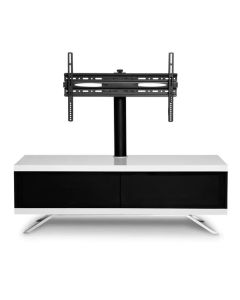 Tucana Ultra Wooden TV Stand In White High Gloss With 2 Storage Compartments