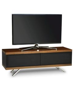 Tucana Wooden TV Stand In Walnut With 2 Storage Compartments