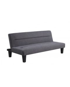 Turin Linen Fabric Sofa Bed In Grey