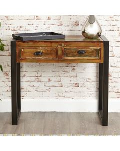 Urban Chic Wooden Console Table In 2 Drawers