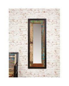 Urban Chic Wooden Landscape or Portrait Large Wall Mirror
