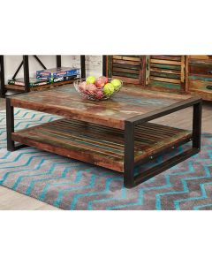 Urban Chic Wooden Rectangular Coffee Table