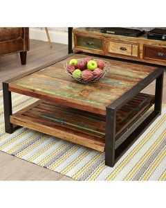 Urban Chic Wooden Square Coffee Table