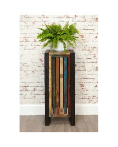 Urban Chic Wooden Tall Lamp Table