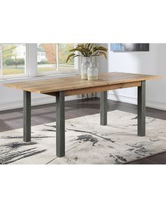 Urban Elegance Wooden Extending Dining Table In Reclaimed Wood