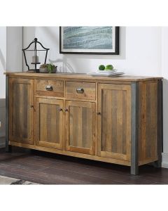 Urban Elegance Wooden Extra Large Sideboard In Reclaimed Wood