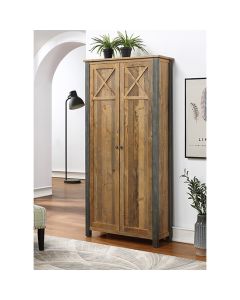 Urban Elegance Wooden Storage Cabinet In Reclaimed Wood