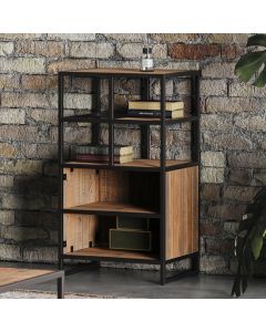 Ooki Wooden Modular Open Bookcase With Shelves In Oak