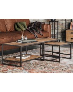 Ooki Wooden Coffee Table With Removeable Side Table In Oak