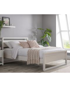 Venice Wooden Single Bed In Surf White