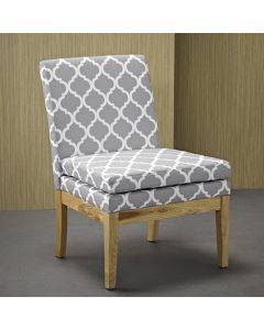 Victor Patterned Fabric Dining Chair
