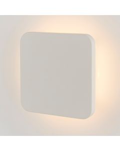 Viktor LED Wall Light In Smooth White Plaster