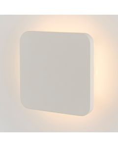 Viktor LED Wall Light In Smooth White Plaster