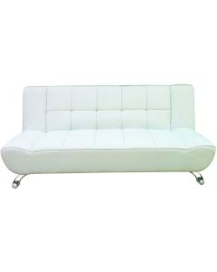 Vogue Faux Leather Sofa Bed In White