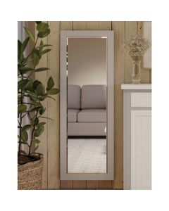 GreyStone Extra Long Wall Mirror In Grey Wooden Frame