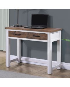 Splash Wooden Hidden Laptop Desk In Oak And White