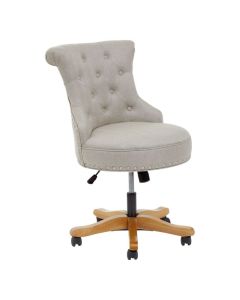 Watford Fabric Upholstered Home And Office Chair In Natural