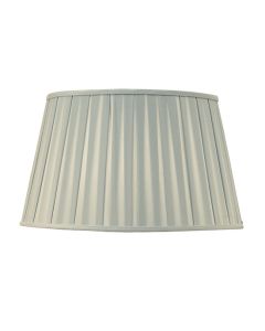 Wells Faux Silk 14 Inch Shade In Duck Egg And Gloss White