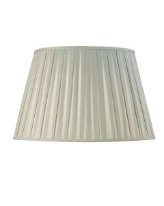 Wells Faux Silk 17 Inch Shade In Duck Egg And Gloss White