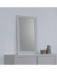 Wilmot Dressing Mirror In Grey Wooden Frame