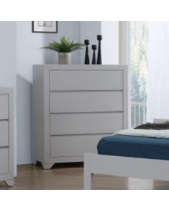 Wilmot Wooden Chest Of 4 Drawers In Grey