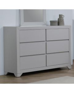 Wilmot Wooden Chest Of 6 Drawers In Grey