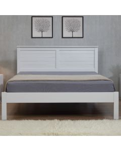 Wilmot Wooden King Size Bed In Grey