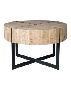 Woke Wooden Round Coffee Table In Oak