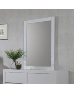 Zircon Dressing Mirror In White Wooden Frame