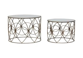 Cosco Intellifit Steel Set Of 3 Bistro Set In Sandy Brown