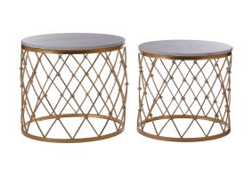 Cosco Intellifit Steel Set Of 3 Bistro Set In Sandy Brown