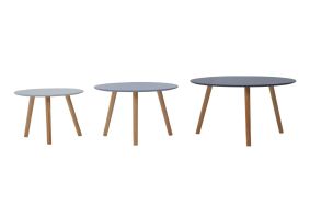 Cosco Intellifit Steel Set Of 3 Bistro Set In Sandy Brown