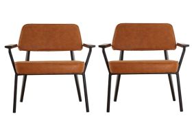 Cosco Intellifit Steel Set Of 3 Bistro Set In Sandy Brown