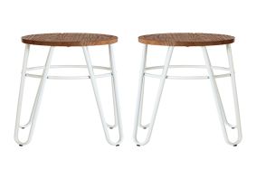 Cosco Intellifit Steel Set Of 3 Bistro Set In Sandy Brown