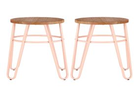Cosco Intellifit Steel Set Of 3 Bistro Set In Sandy Brown