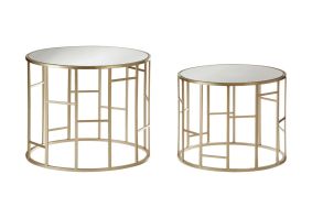 Cosco Intellifit Steel Set Of 3 Bistro Set In Sandy Brown