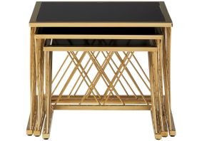 Cosco Intellifit Steel Set Of 3 Bistro Set In Sandy Brown
