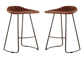 Cosco Intellifit Steel Set Of 3 Bistro Set In Sandy Brown
