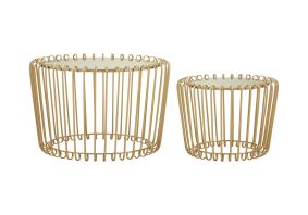 Cosco Intellifit Steel Set Of 3 Bistro Set In Sandy Brown