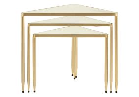 Cosco Intellifit Steel Set Of 3 Bistro Set In Sandy Brown