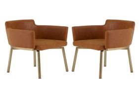 Cosco Intellifit Steel Set Of 3 Bistro Set In Sandy Brown
