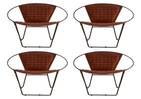 Cosco Intellifit Steel Set Of 3 Bistro Set In Sandy Brown