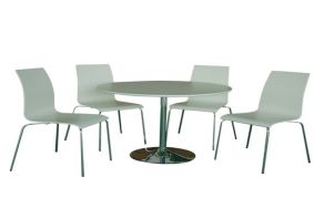 Cosco Intellifit Steel Set Of 3 Bistro Set In Sandy Brown