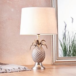White pineapple table lamp deals