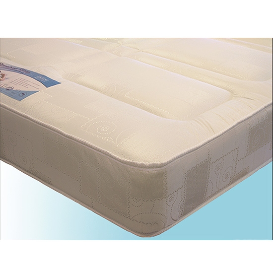 Deluxe Damask Fabric Single Sprung Mattress